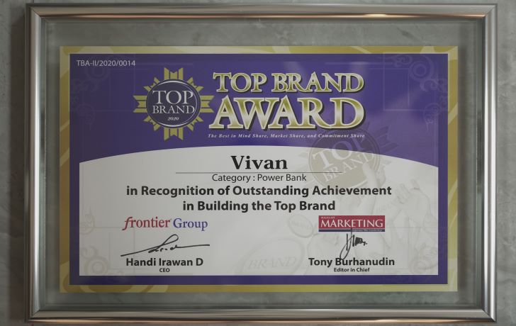  2020 VIVAN TOP BRAND AWARD