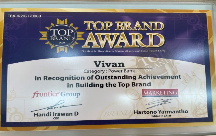 2021 VIVAN TOP BRAND AWARD